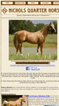 Mobile Screenshot of nicholsquarterhorses.com